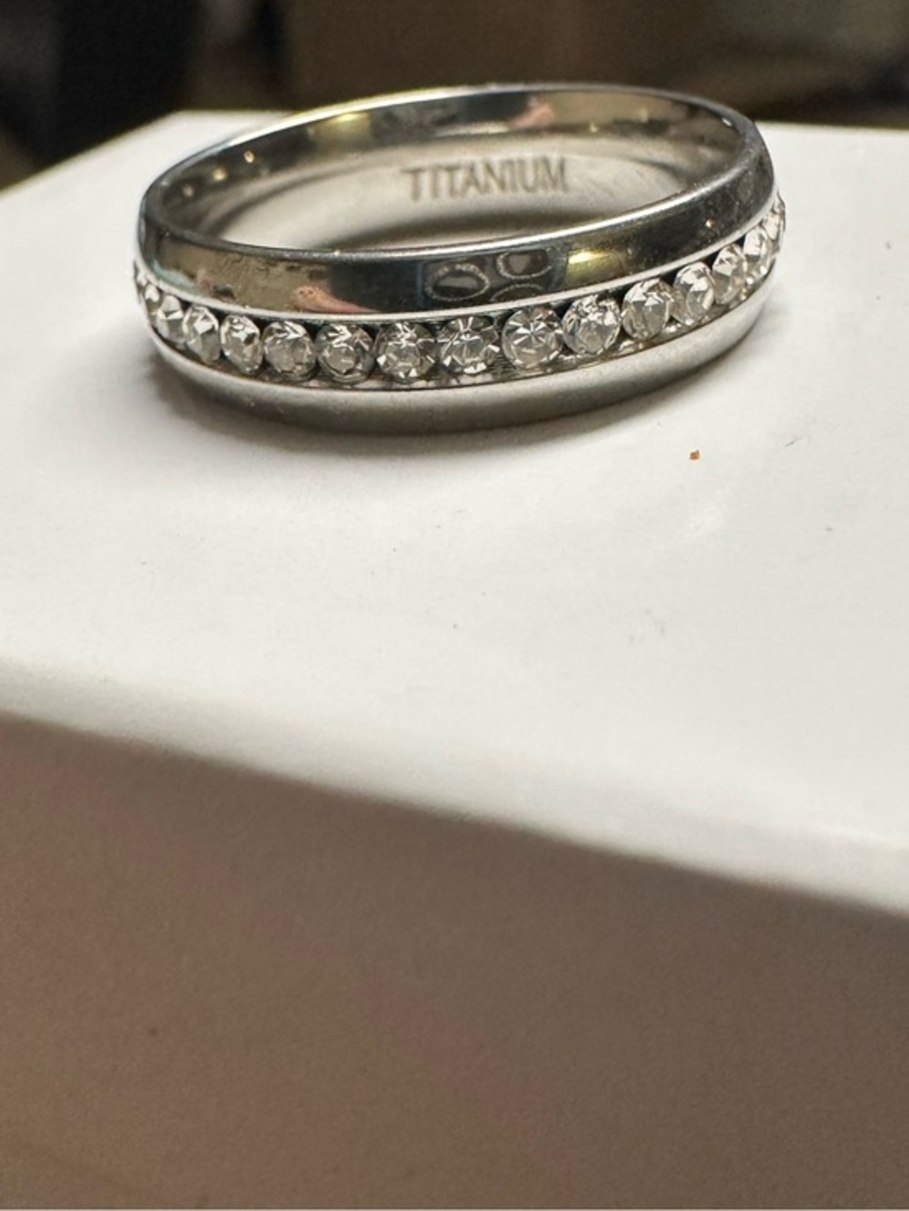Titanium Diamond Eternity Band